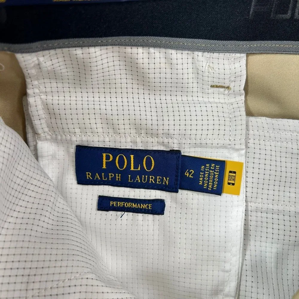 Polo Ralph Lauren Performance Chino Shorts Mens 42 Khaki‎ 7